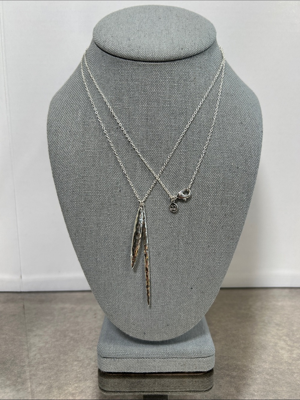 Gorjana Silver Double Bar Lariat Necklace